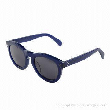 Sunglasses with 100% UV Protection Lens, Round Shape, Available in Various Colors/Sizes